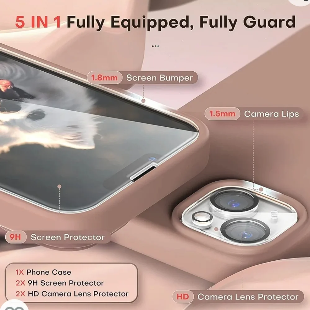 NWT iphone 14 plus case and screen protector